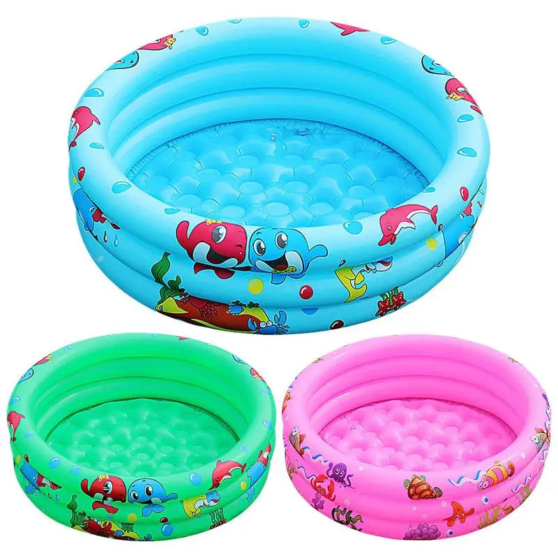 Hemasa Circular Swimming Pool Kiddie Swimming Pool Three-Layer Kiddie Toddler Outdoor Pool Design Quick Drainage For Girl/Boy Outdoor