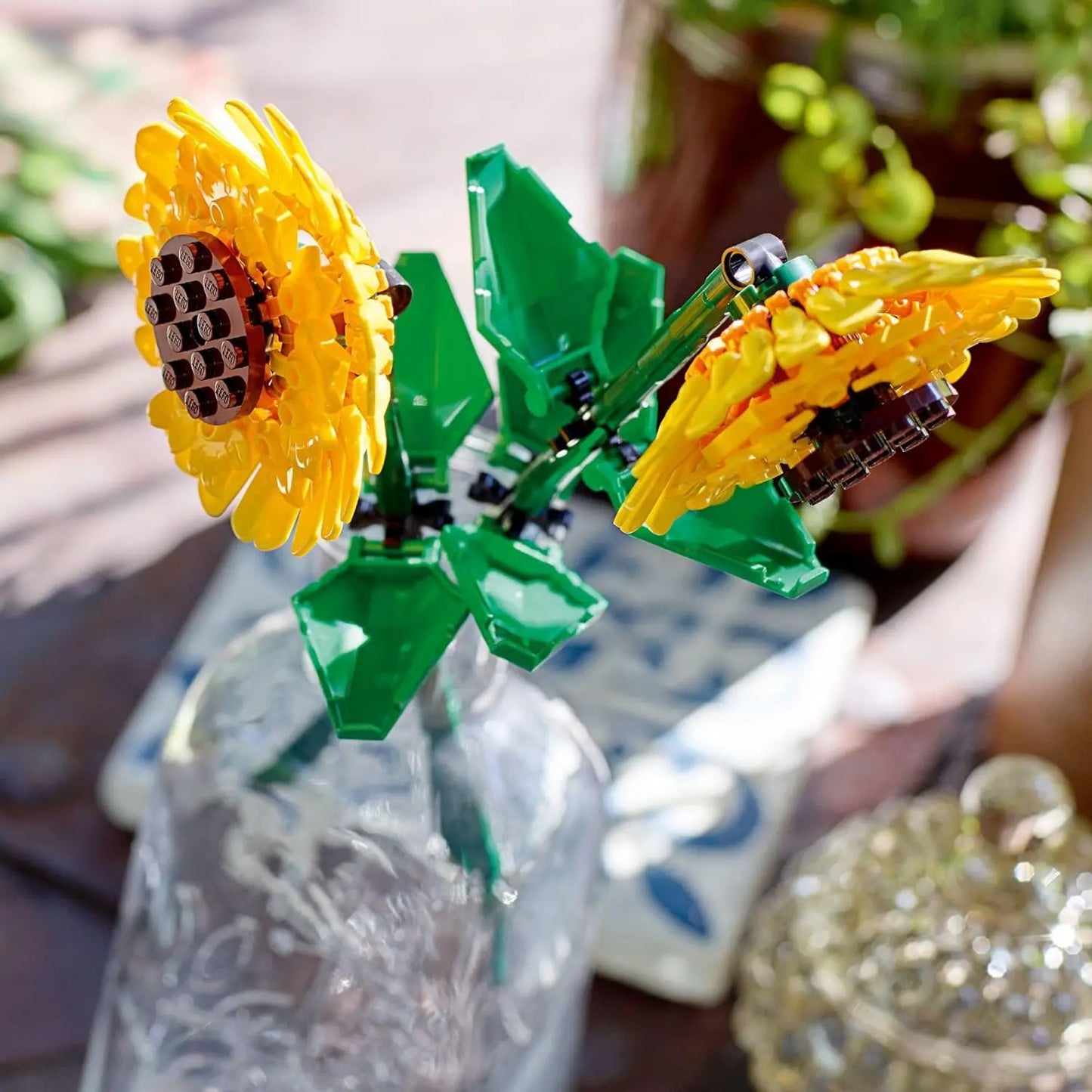 Sunflower Blocks Set,Artificial Flower Bouquet Block Construction Kit,Garden Plants Series,Best Gift for Men and Women Friends