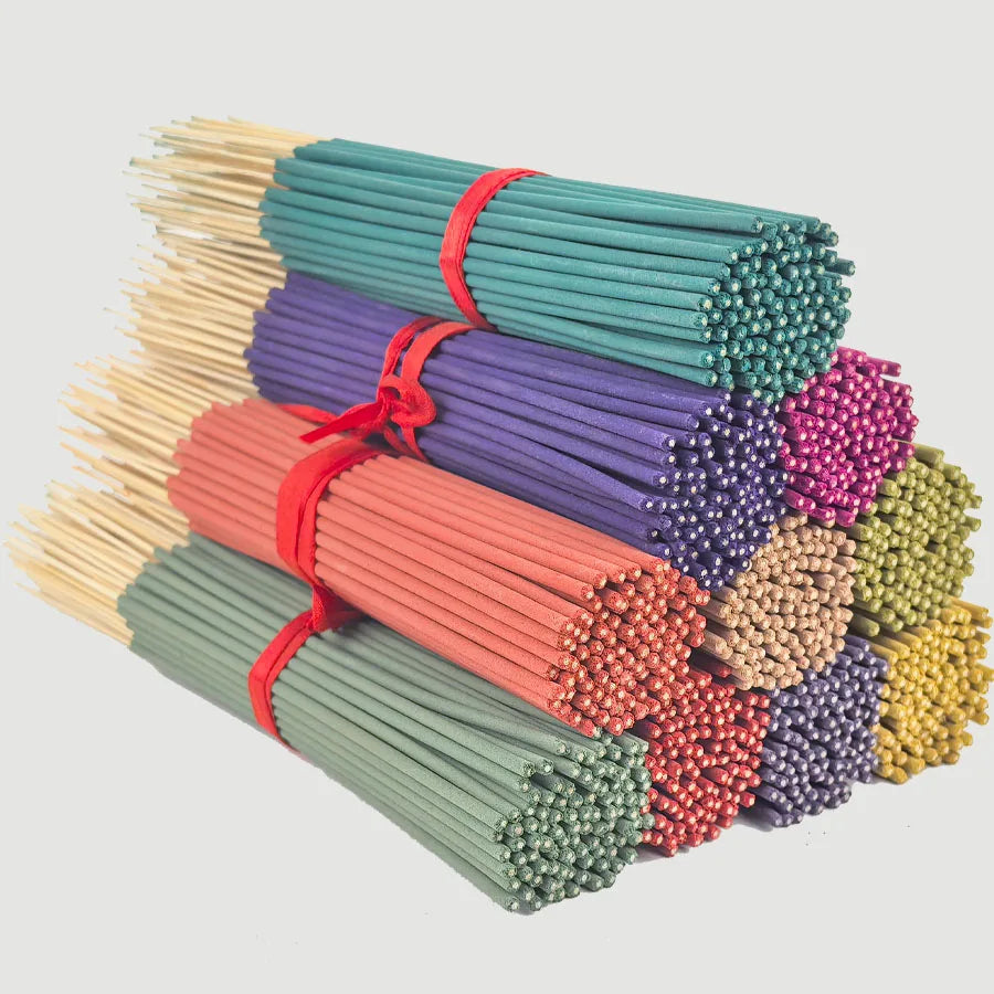 7 Sets of 140 Incense Sticks, Available in Four Seasonal Sets: Rose, Lavender, Sandalwood, Jasmine, Mint, Cherry Blossom, Herbal and Dragon Blood Wood, Each Pack Contains 20 Sticks, Suitable for Home Use, Office, Yoga, Medita