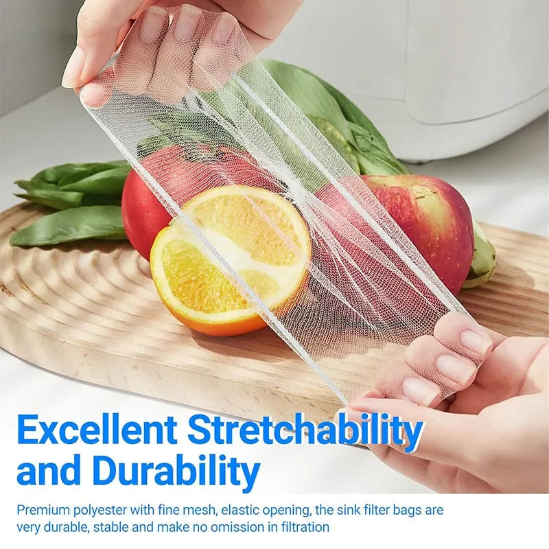 1000-30Pcs Disposable Sink Filter Anti-blocking Sink Strainer Sewer Mesh Garbage Bags Cleaning Strainer Net For Kitchen Bathroom