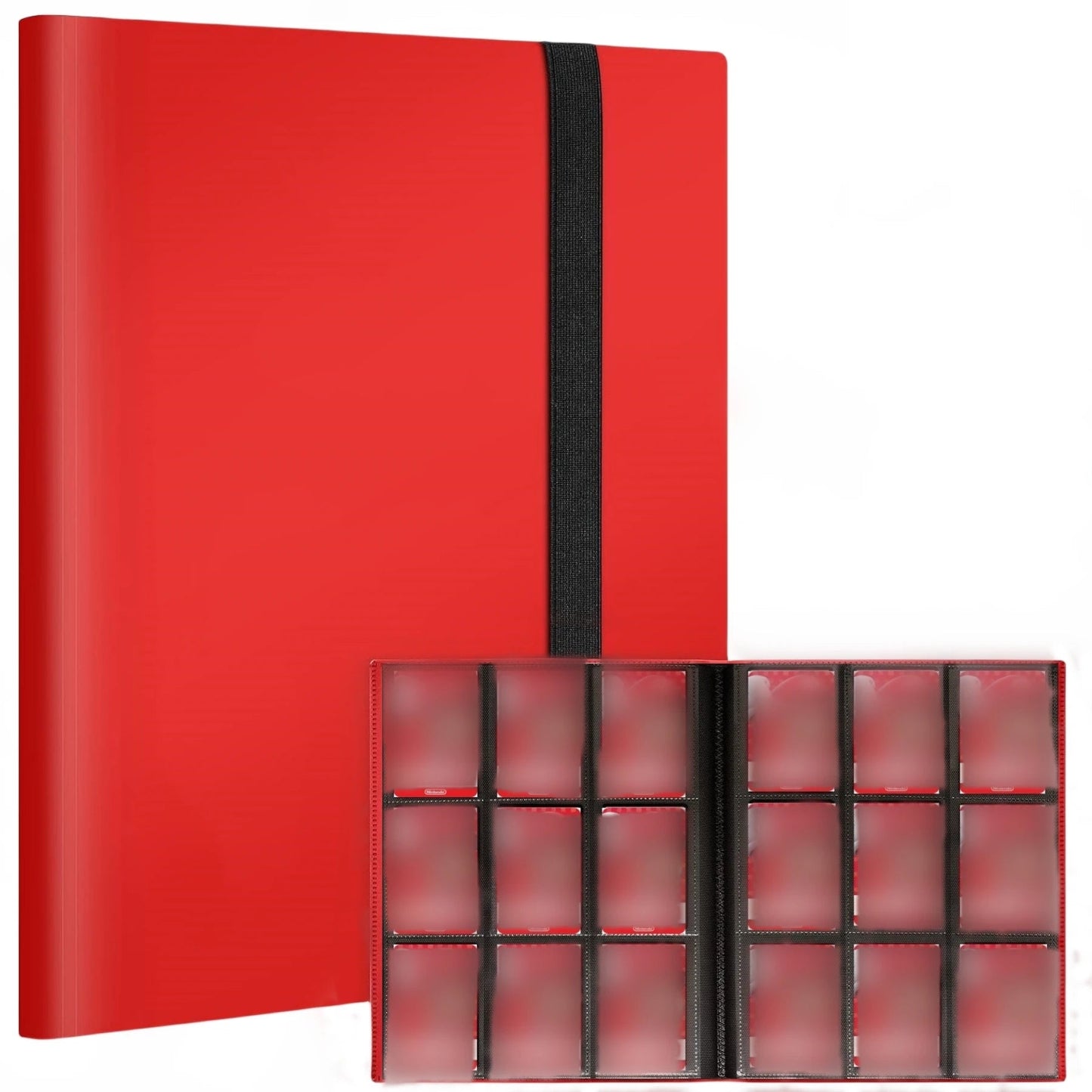 Hemasa 9 Pocket  Card AlbAum Folder - 360 Side Loading Pocket Binder for Game Cards & Sports Cards