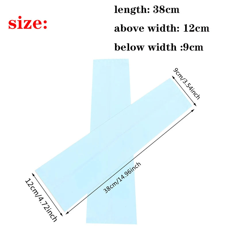 Hemasa  3Pairs Arm Sleeves Summer Sun UV Protection Ice Cool Cycling Running Fishing Climbing Driving Arm Cover Warmers For Men Women