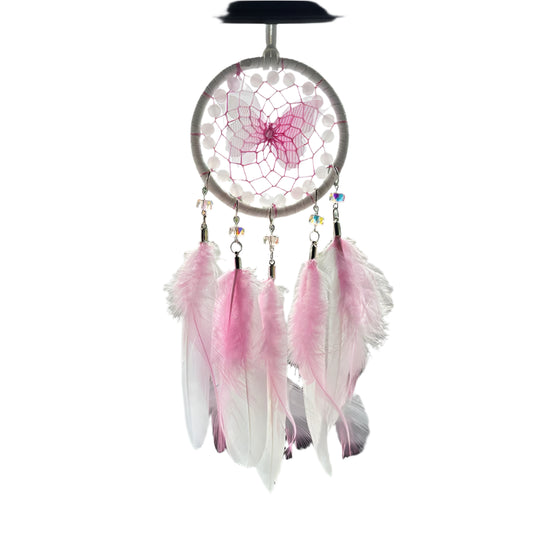 Hemasa  Hand-woven Butterfly Wind Chimes Dream Catcher Car Hanging Ornaments Birthday Festival Gifts