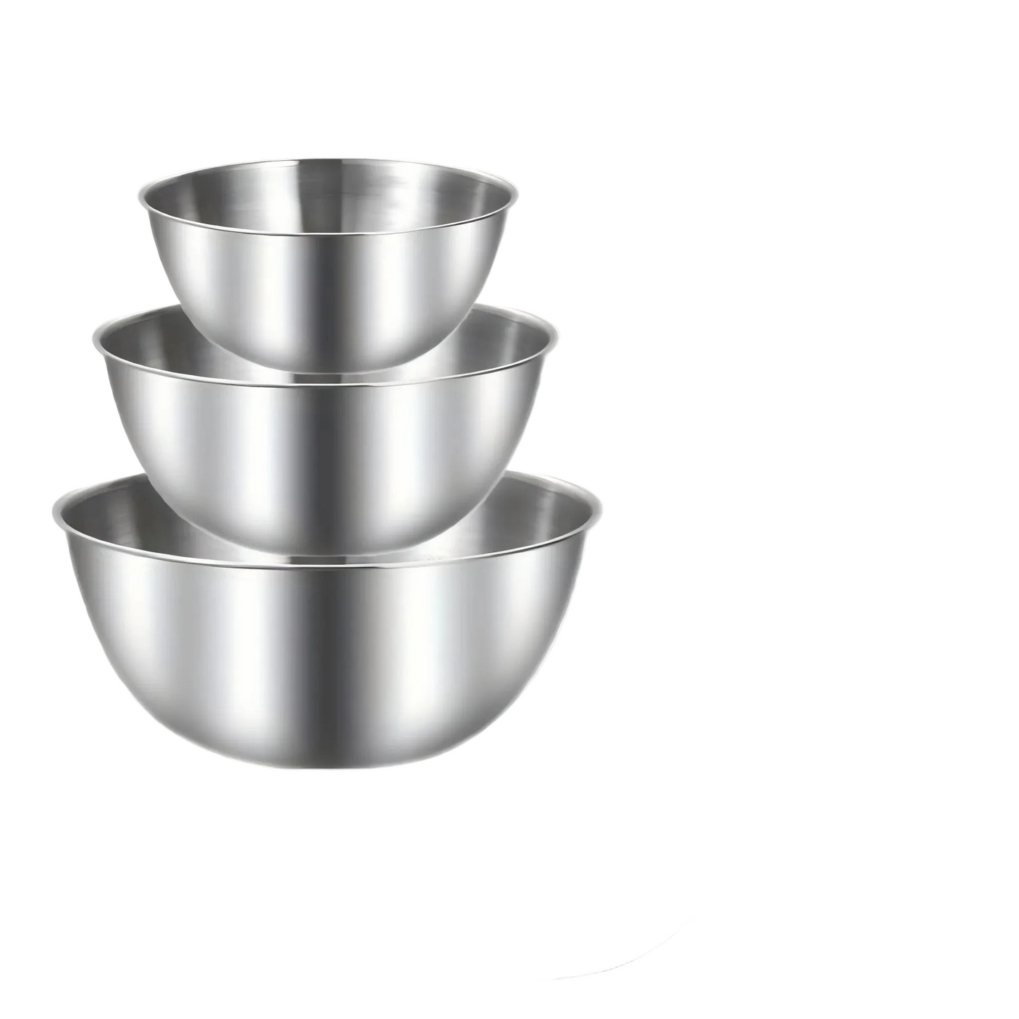 Tejesa 3Pcs stainless steel bowls for mixing/kneading dough/ serving salads for  kitchen