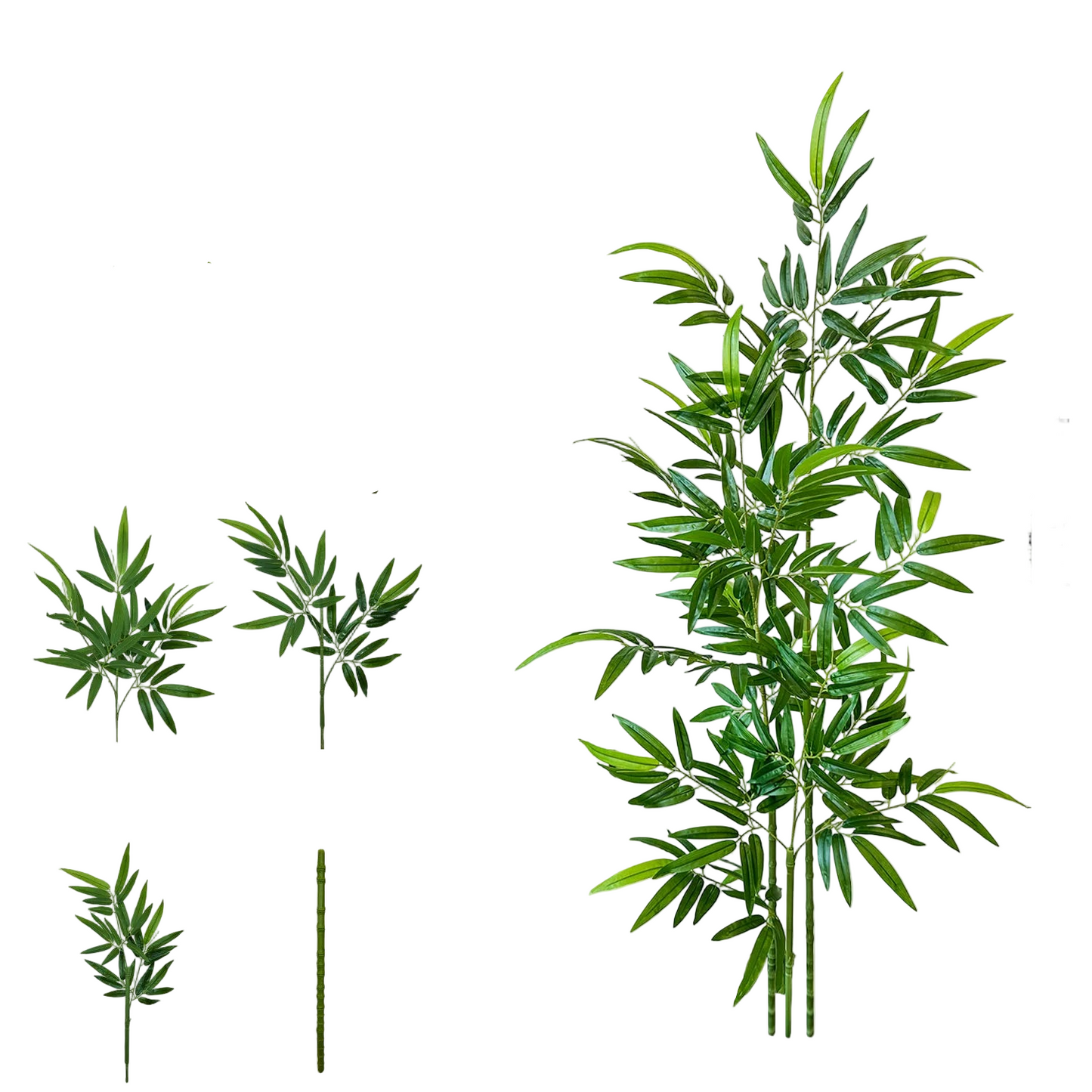 Tejesa 120-240CM New Artificial Green Bamboo Branches plant Fake Plastic indoor outdoor faux plants for Home wedding garden room decor
