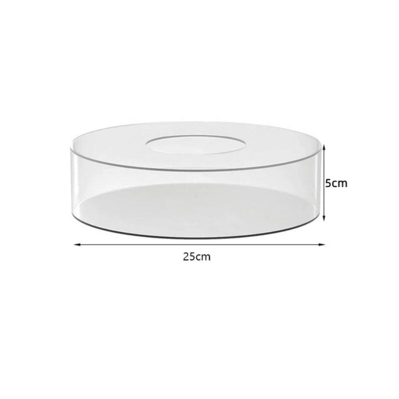 1PC Acrylic Cake Display Board Round Cake Edge Smoother Scraper Tray DIY Cake Refillable Board Base Clear Cake Stand Tools