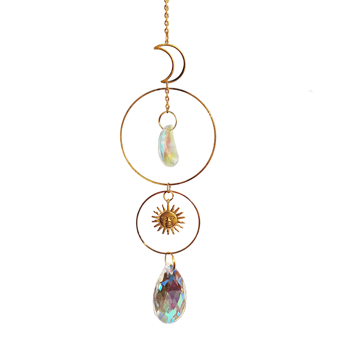 Hemasa Crystal Suncatcher Garden Decor Suncatchers for Window Hanging Decoration Rainbow Prism Crystal Ornament