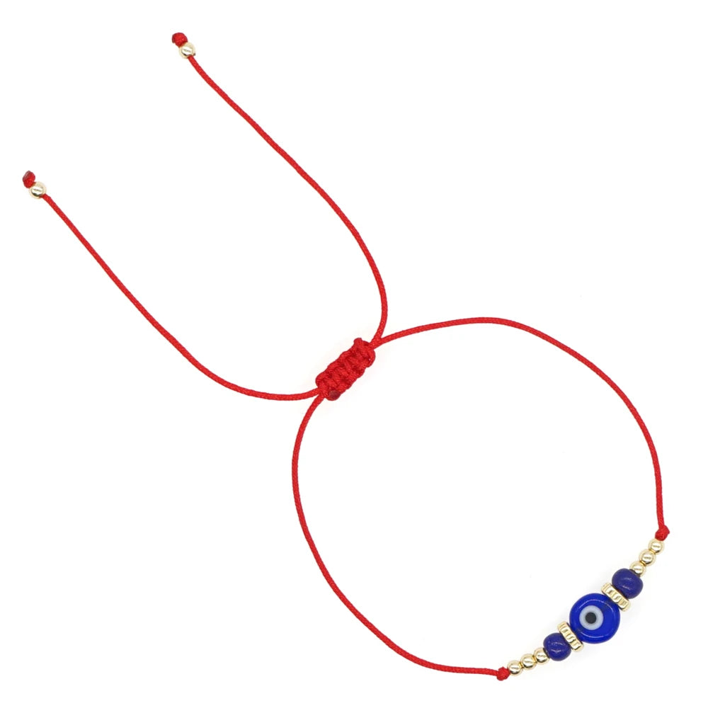 GO2BOHO New Turkish Evil Eye Beads Bracelet Handmade Trendy Friendship Bracelets for Women