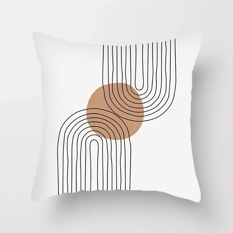 Hemasa Abstract Geometric Decorative Pillowcase Sofa Cushion Cover Soft Throw   Home Office Bedroom