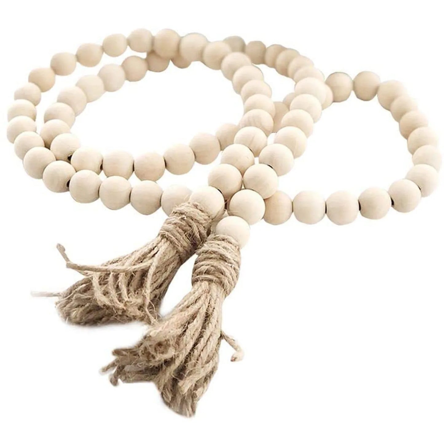 Wood Bead Rattan Macrame DIY Rustic Tassel Country Wall Hanging Garlands Kits Tassels Boho Gift Natural Style Home Decoration