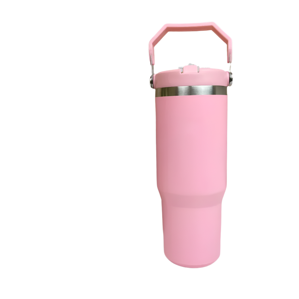 Hemasa Stanley 30oz Tumbler With Handle Leopard Tumbler With Straw Lids Stainless Steel Coffee cup
