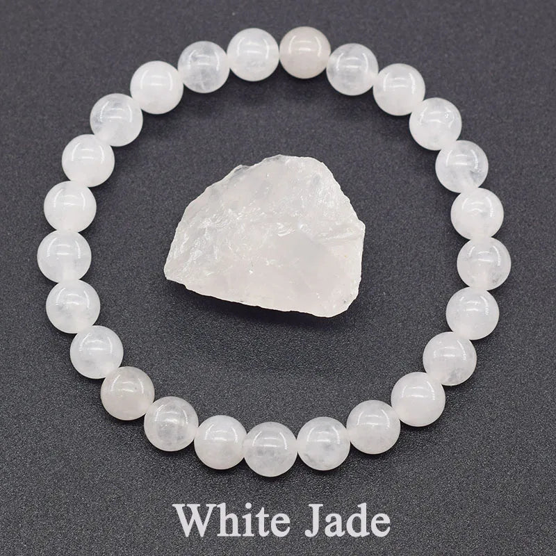Natural Lemon Jade Bracelets Natural Yellow Stone Beads Bracelet for Men Women Geniune Ice Lemon Gem Elastic Jewelry Lover Gift