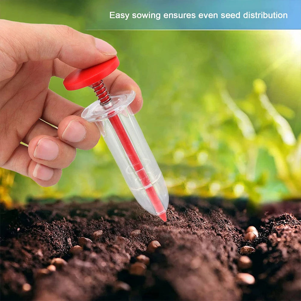 Tejesa 2 Mini Seeder Manual Seeder Small Seeder Adjustable Multi-functional Gardening Seed Planter Handheld Flower and Plant Sowing Tool