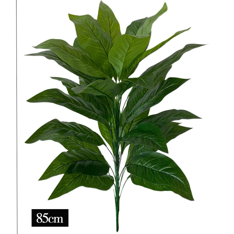 Tejesa 68cm-85cm Large Artificial Plants Fake Tropical Plants Branch Real Touch Tree Leaves Plastic Plants for Home Garden Decoration