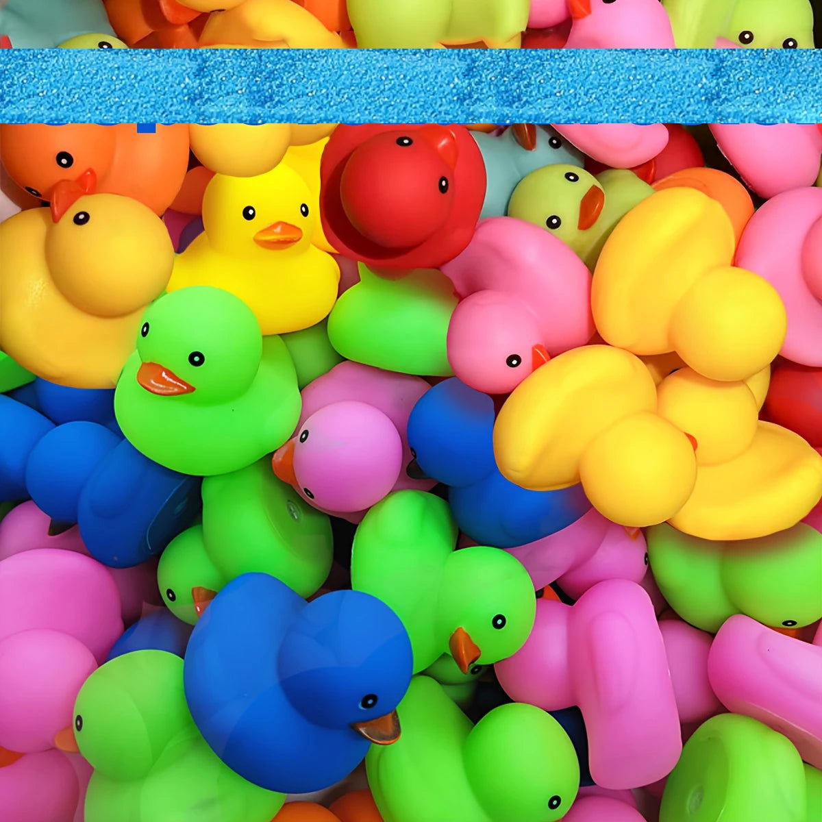 Tejesa 50/100/150Pcs Mini Rubber Duck  Multicolor Bath Ducks Bulk Float Duck Toy for Shower Birthday Party Favors Gift Classroom