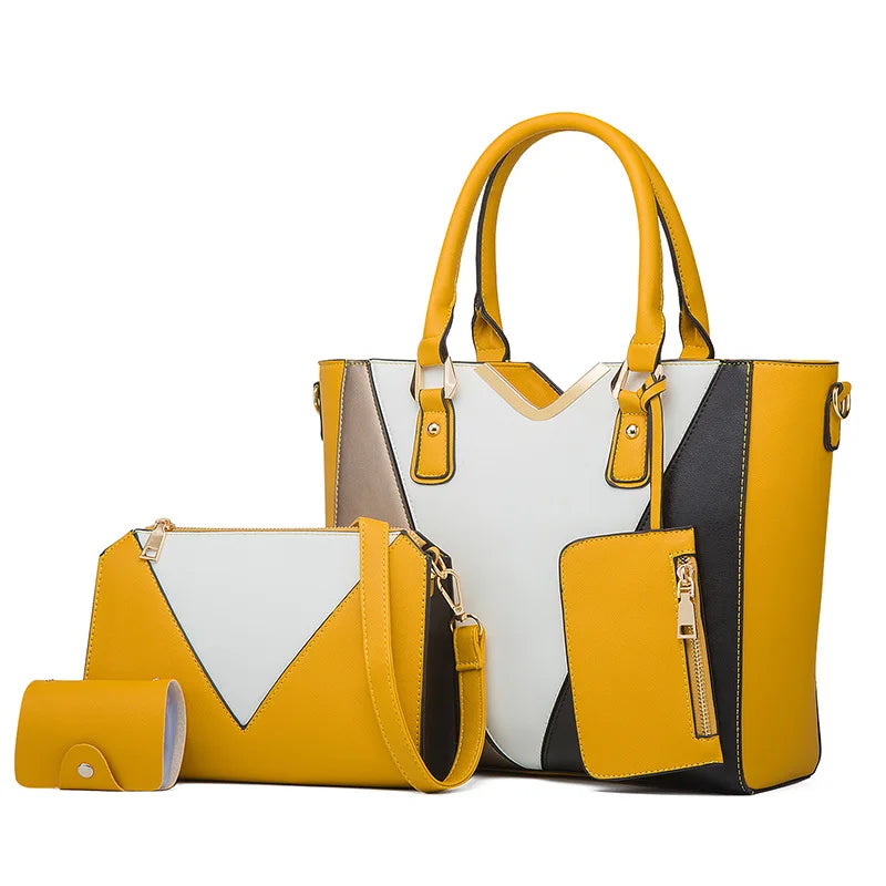 Hemasa crossbody  bag four-piece set of women's tote bag/ one shoulder  womens bag  purses and handbag