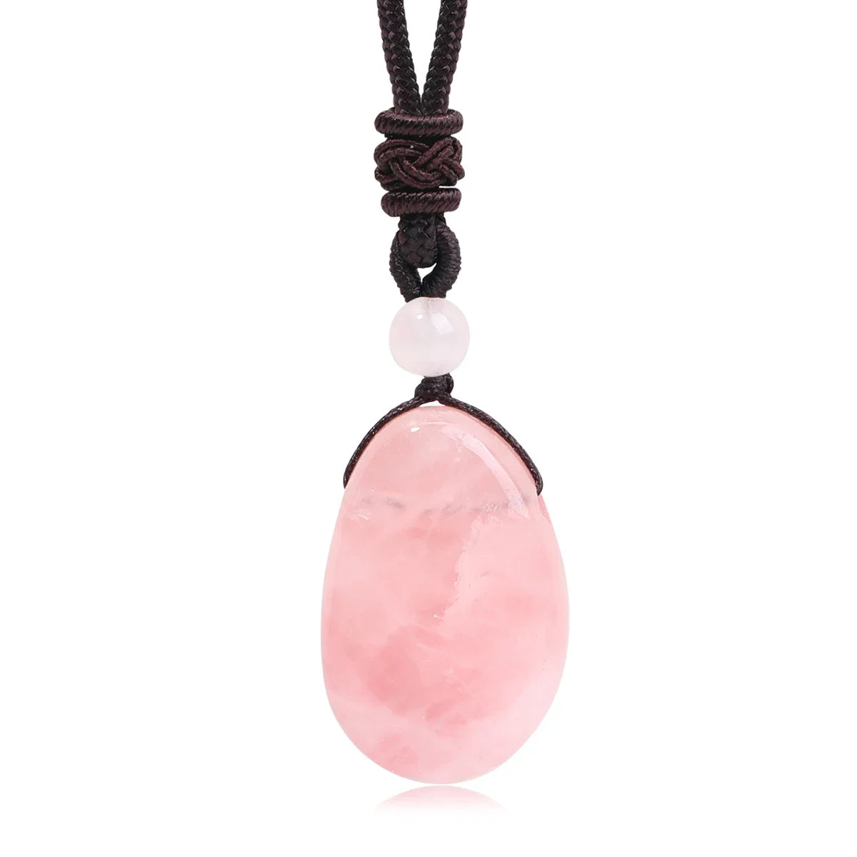 Hemasa Natural Gemstone Amethyst Rose Quartz Clear Quartz Necklace Pendants For Men And Women Health Wealth jewelry