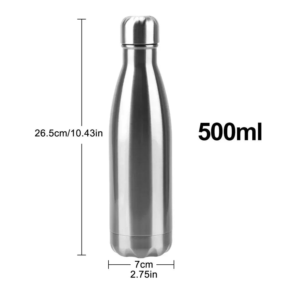 Hemasa 500ml Sport Bottles Double Wall  Stainless Steel Water Bottle