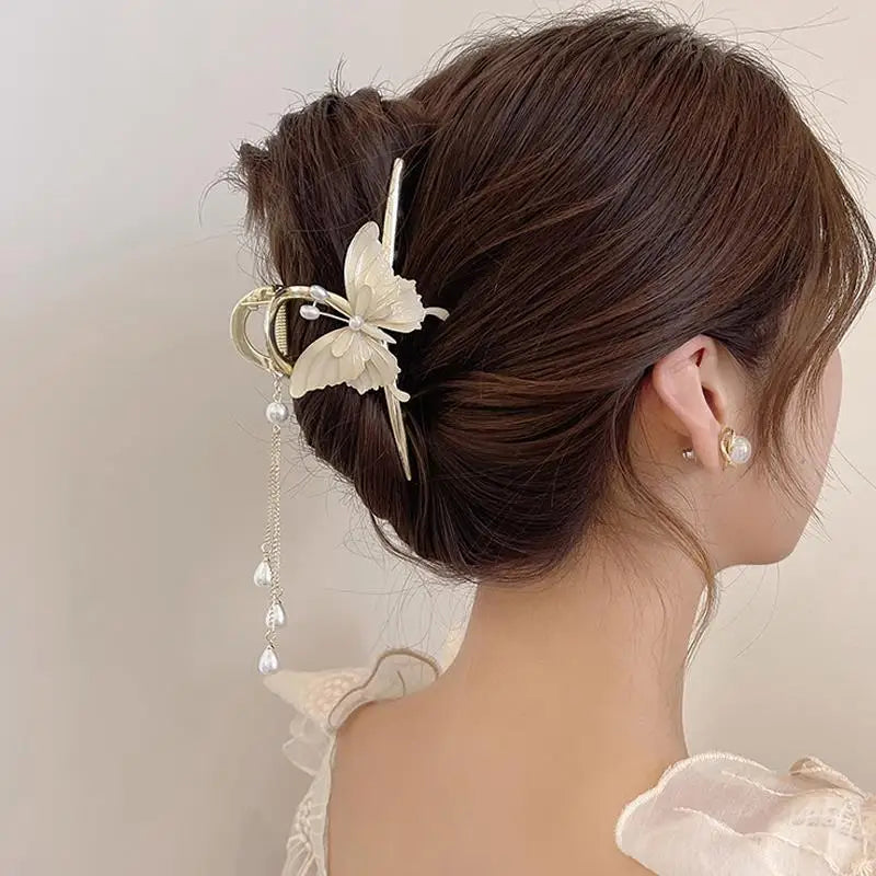 Tejesa Metal Butterfly Hair Claw Clips   / Hair Crab Clip for Women