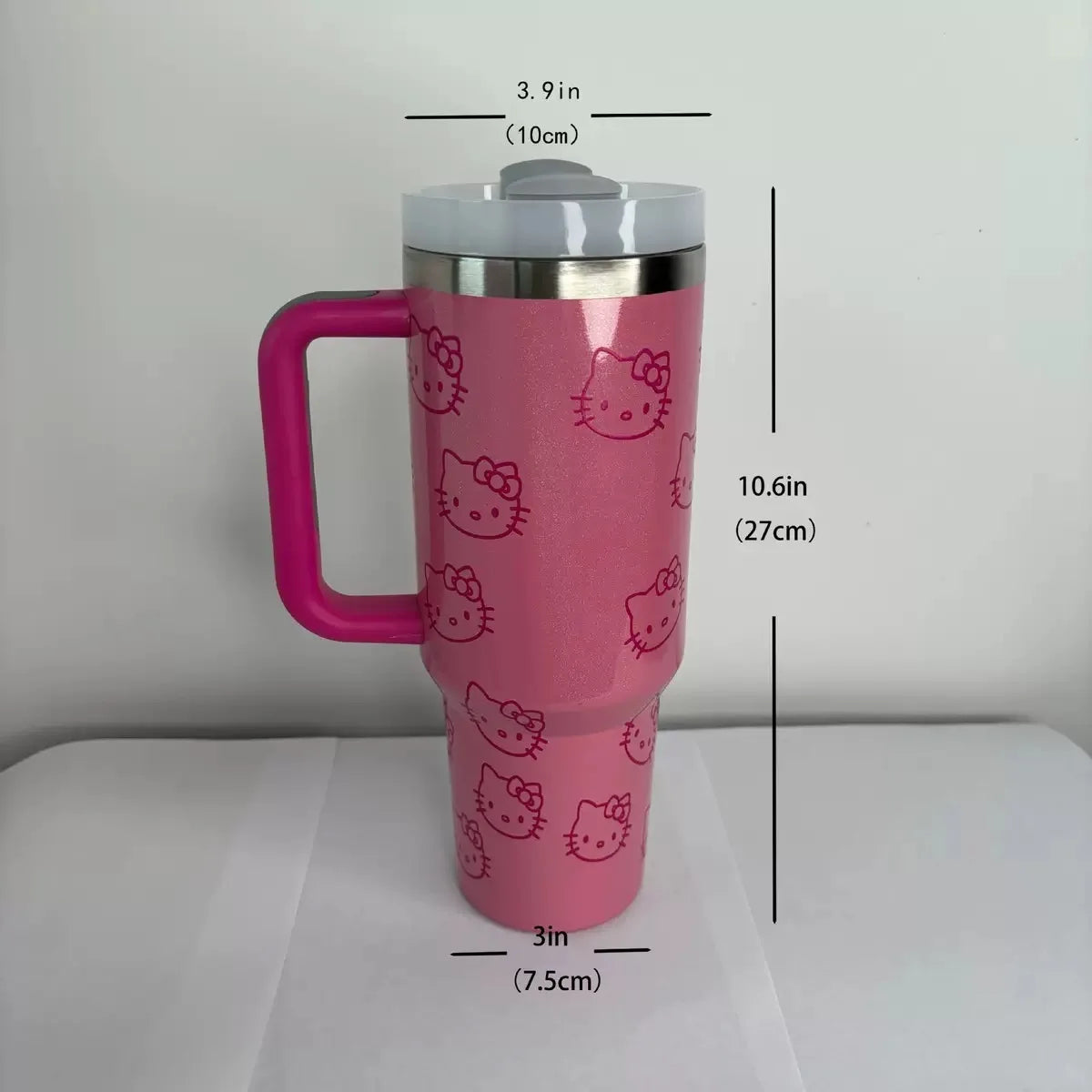 Tejesa  40oz Mugs Thermos Stainless Steel Large Capacity Insulated Mug with Handle Straw Thermos Drinks Coke Coffee