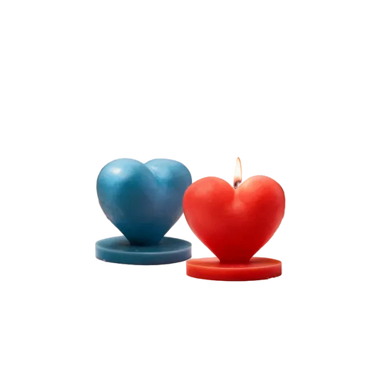 Valentine's Day Love Silicone Candle Mold 3D Heart Crafts Resin Cement Gypsum Soap Mold Valentine's Day Gift Making Tool