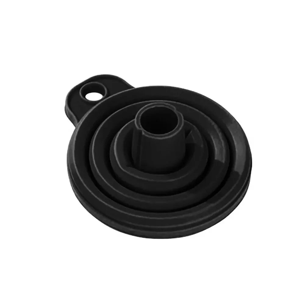 Hemasa Set of 2 Pcs Engine  Car  Silicone Liquid Funnel Washer Fluid Change Foldable Portable Auto Engine Oil Petrol Change Funnel