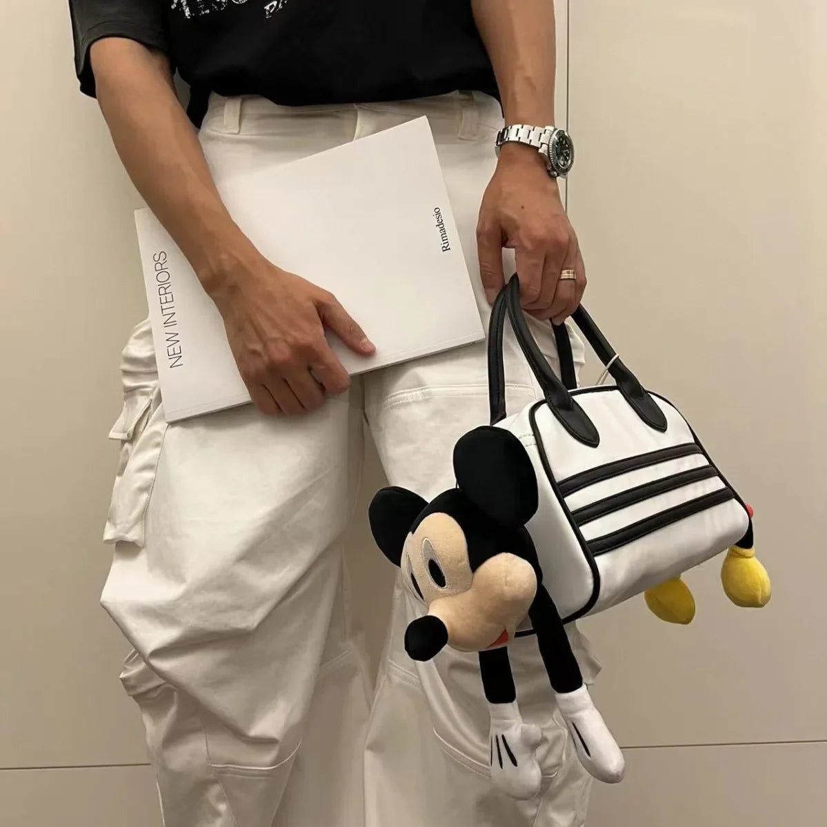 Disney Purses and Handbags Mickey Dolls Shoulder Bag High-capacity Crossbody Bags for Women Cute Cases Korean Fashionable Pouch