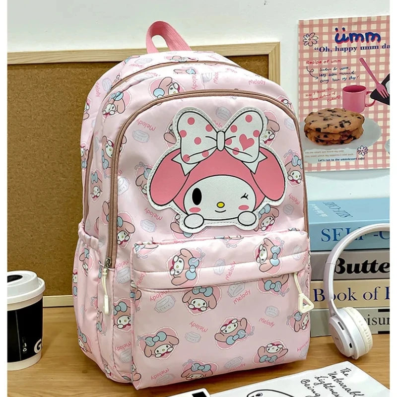 Sanrio Backpack Anime Kuromi Cinnamoroll My Melody Student Bag Large Capacity Women Bag For Children Girls Gift