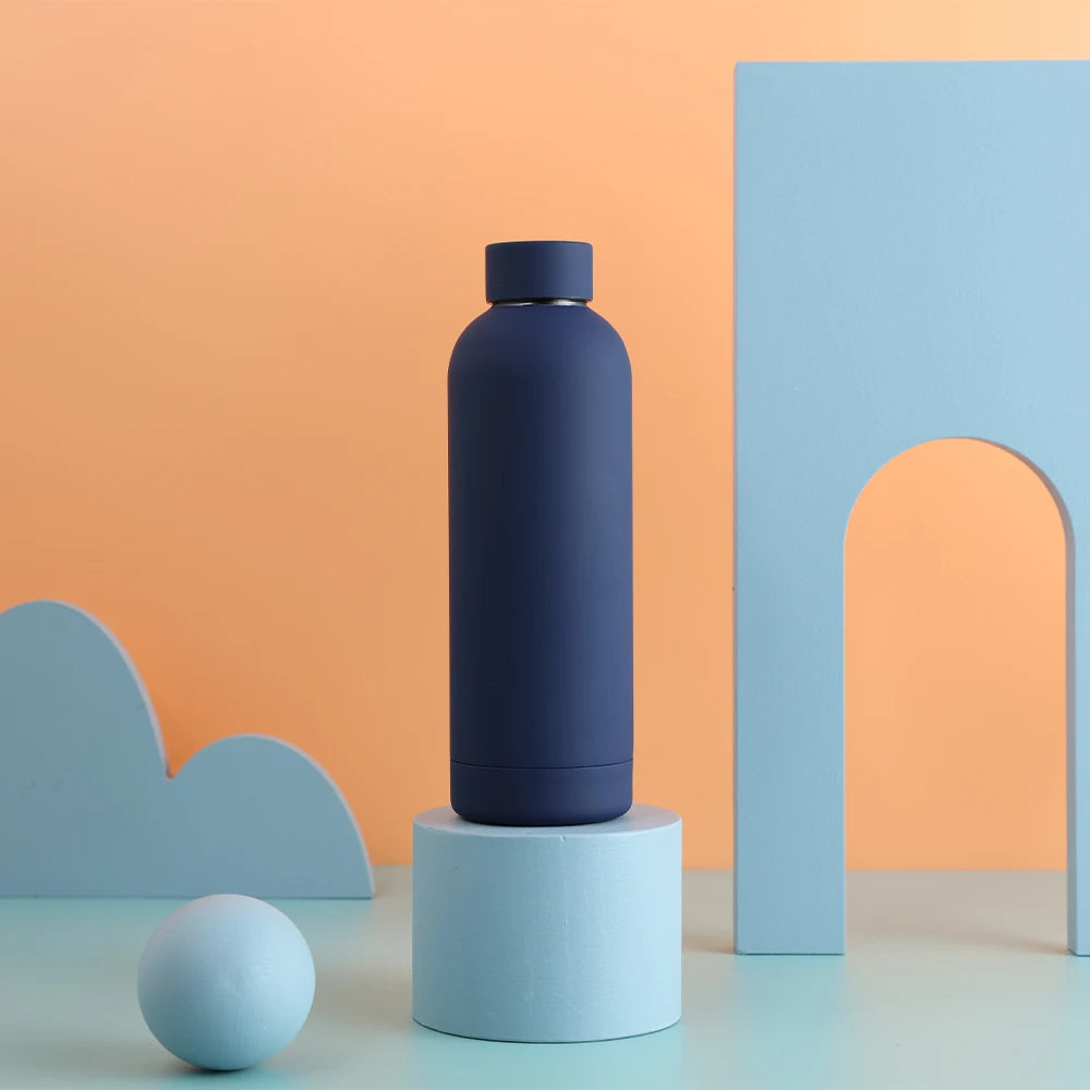 Hemasa 500ML Sports Water Bottle Stainless Steel Thermals Cup Double Wall /304 Vacuum Tumbler Office and Home Insulated Mug