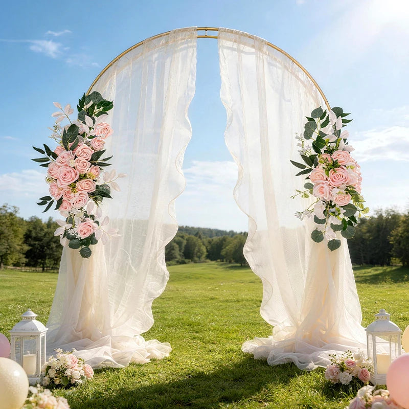 Tejesa Wedding Artificial Flower Arch for Home Party Decoration, Wedding Hotel and Auditorium Arrangement