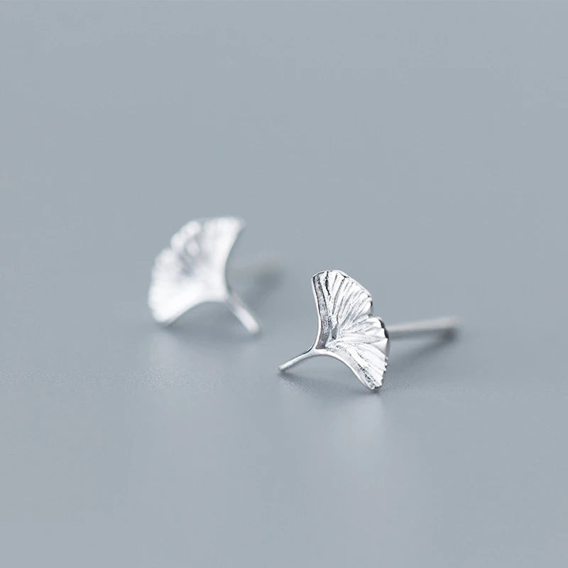 Modian Genuine 925 Sterling Silver Plant Flower Tiny Stud Earrings For Women Vintage Cute Sterling Silver Fashion Fine Jewelry