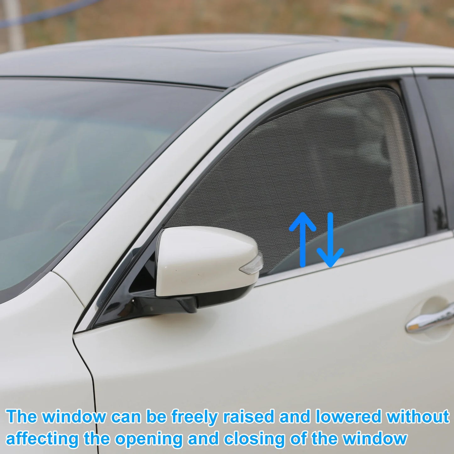 4/2pc Car Window Shade Magnetic Window Cover Universal Auto Sunshade UV Protection Curtains Visor Shield Privacy Protect Cover