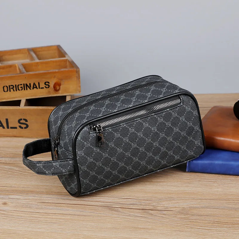 Tejesa  PU Leather Clutch Bags Money Purse For Men/ Wasit Strap Wallets Man Pouch bag