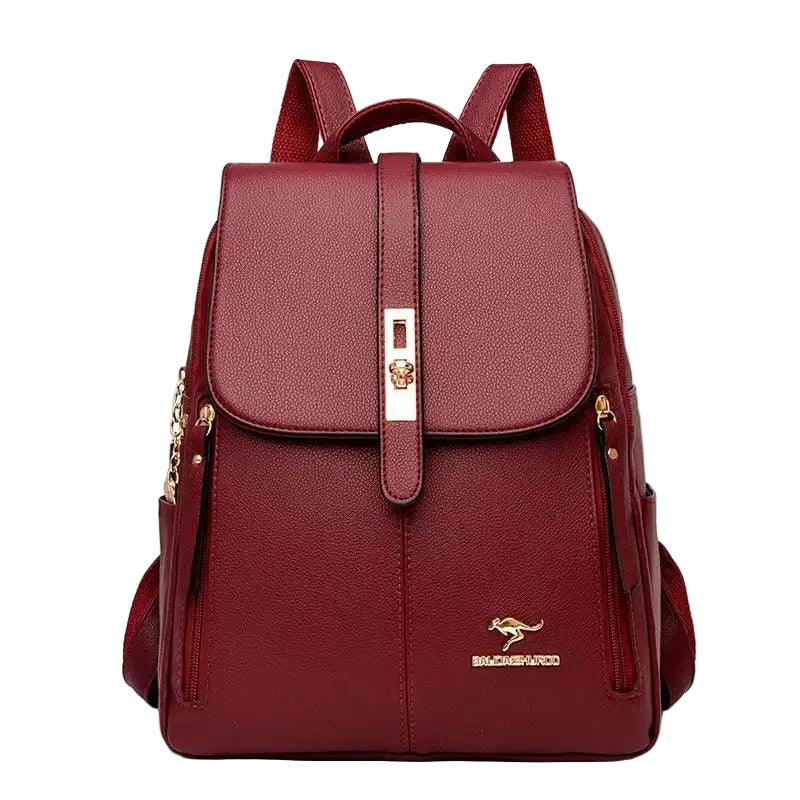 Women's 2024 Leather Bapa Faionable Polyester Material Dual-oulder Bag for Travel And Busin Trips