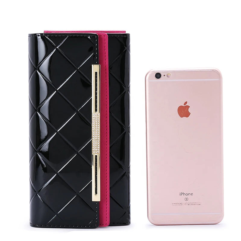 Hemasa Black Colour Luxury Designer Women's Wallets Card Holder Purses for Women