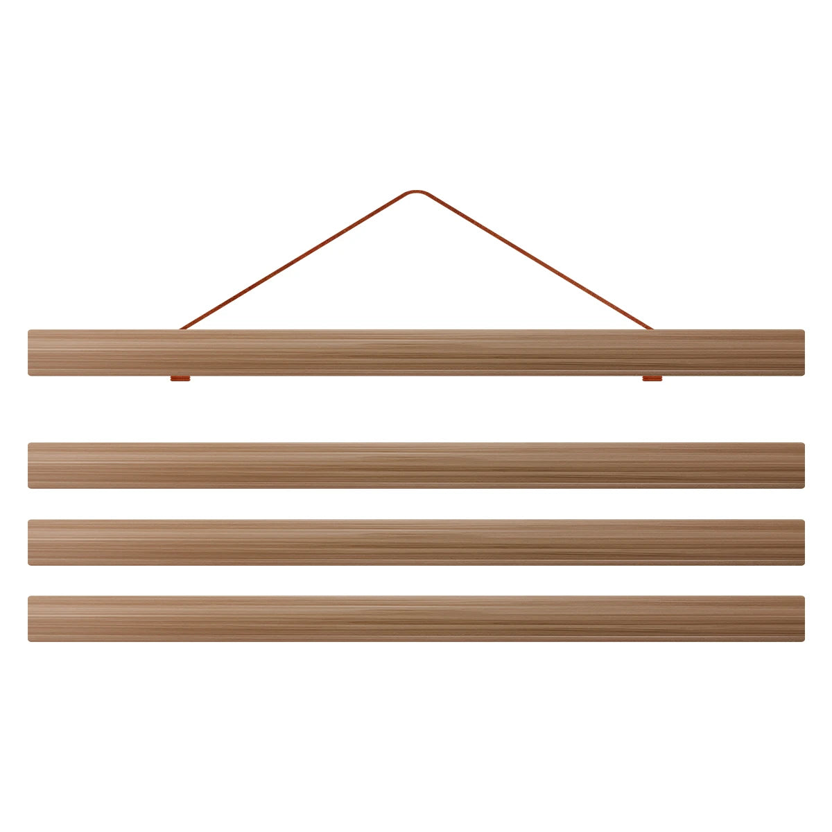 4pcs Picture Poster Hanger Frames Magnetic DIY Wood Hanging Rod Photo Wall Art Canvas Prints Painting Hang Rack Home Decor Easel