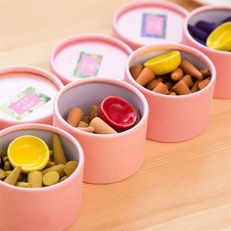 40Pcs/Box Bullet Head Backflow  Incense Cones  Aromatherapy Regulating Emotion Use In The Home Office Teahouse Yoga