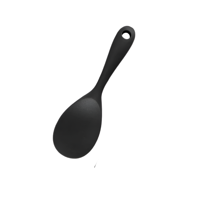Hemasa Hanging Silicone Rice Spoon Kitchen Ladle Non-stick Saucepan Electric Rice Cooker Cooking Scoop with Holes Household Items