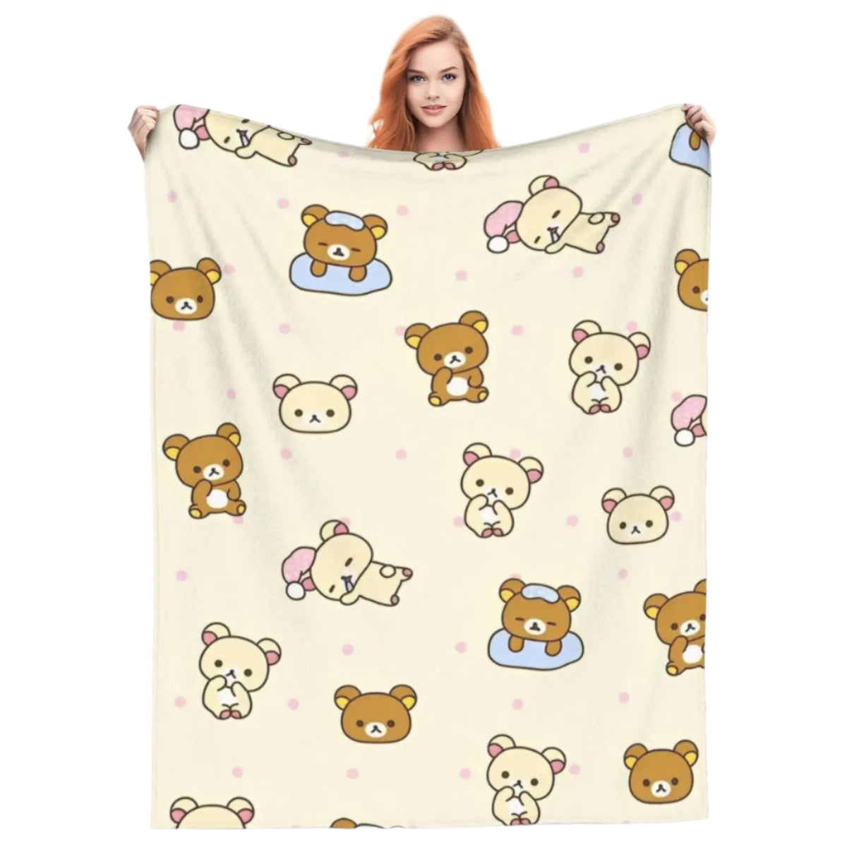 Hemasa Cartoon Flannel Blanket  /Throw  for Home Decor /Airplane/ Travel/Bedspread Sofa Bed Cover
