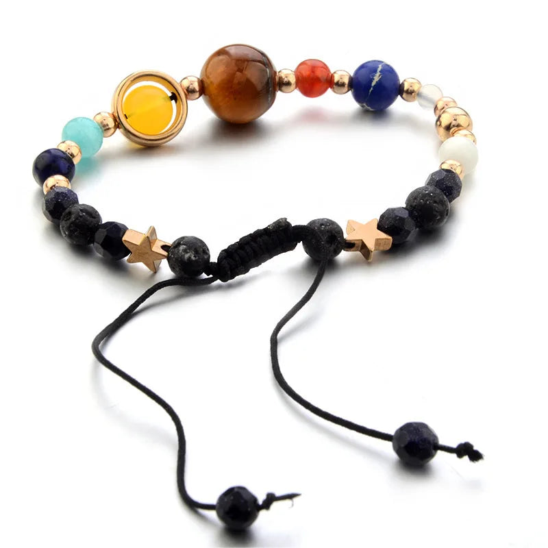 Hemasa Galaxy Solar System Eight Planets Bracelet