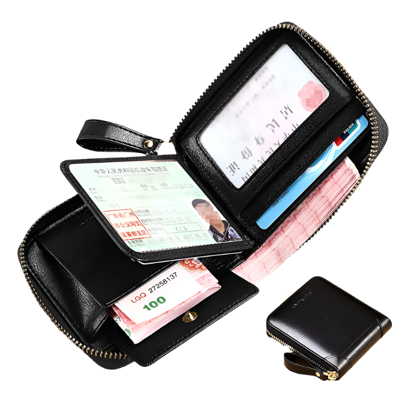 Hemasa Fashion Genuine Leather Women Wallet Short Zipper Credit Card Holder Driving License Card Wallet Brand Luxury Wallets for Women
