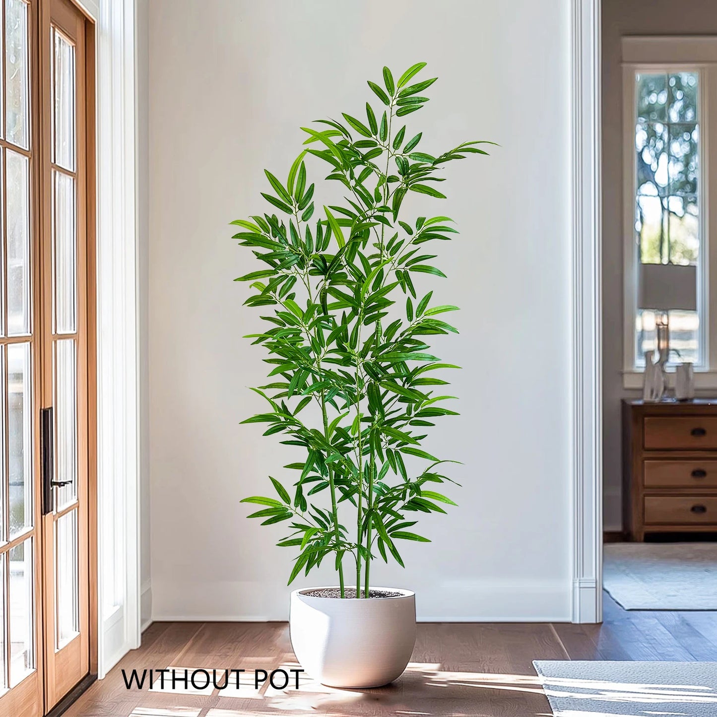 Tejesa 120-240CM New Artificial Green Bamboo Branches plant Fake Plastic indoor outdoor faux plants for Home wedding garden room decor