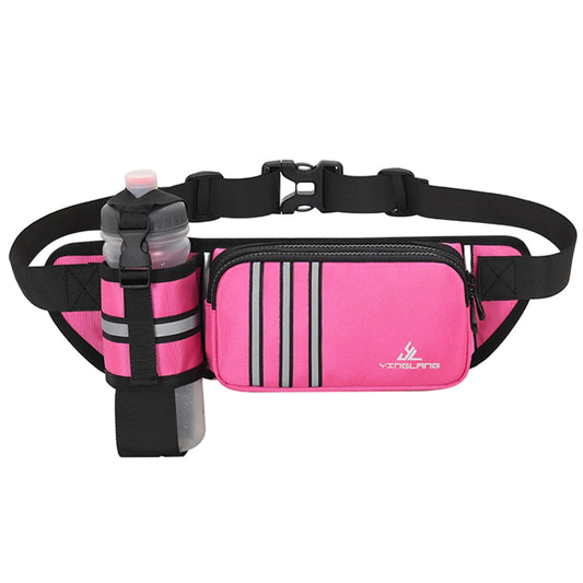 Tejesa Running Waist Bag,Sports Fanny Pack With Water Bottle Holder,Adjustables Strap Waist Bag,For Outdoor Camping Hiking