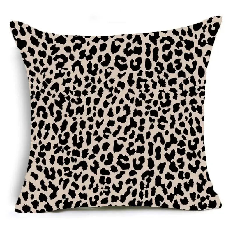 Hemasa  Animal Print Throw Pillow Case /Leopard Tiger Zebra Cow Snake Cushion Covers for Home Sofa Chair Decorative Pillowcases
