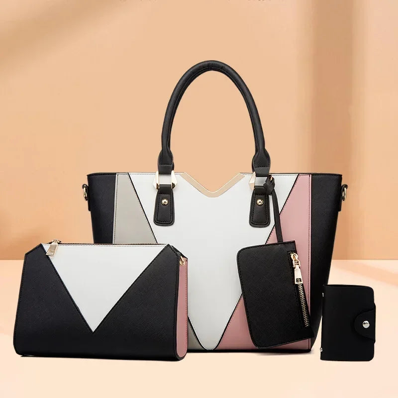Hemasa crossbody  bag four-piece set of women's tote bag/ one shoulder  womens bag  purses and handbag