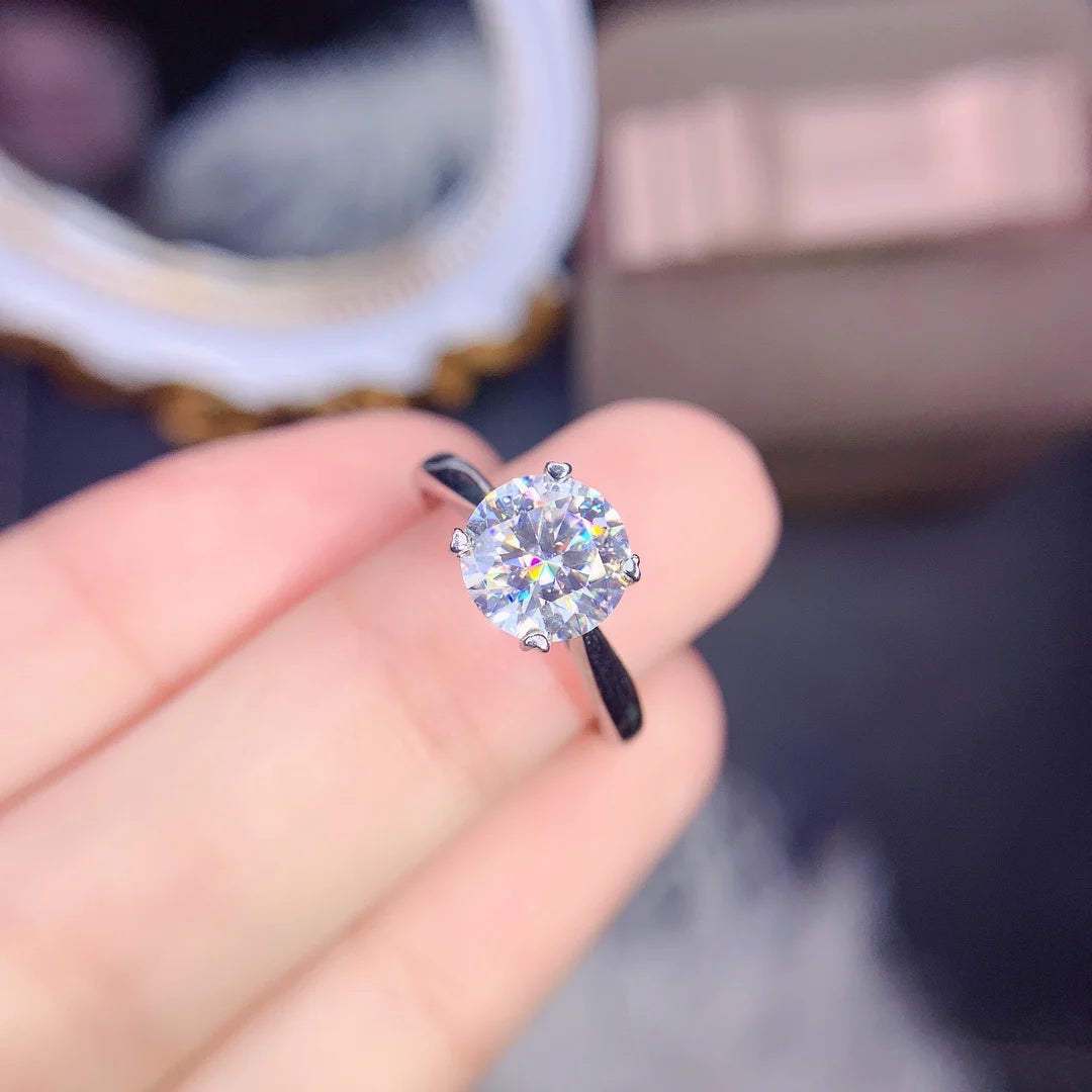 Hemasa 3ct Moissanite  Diamond Ringfor  Bridal Wedding /Party