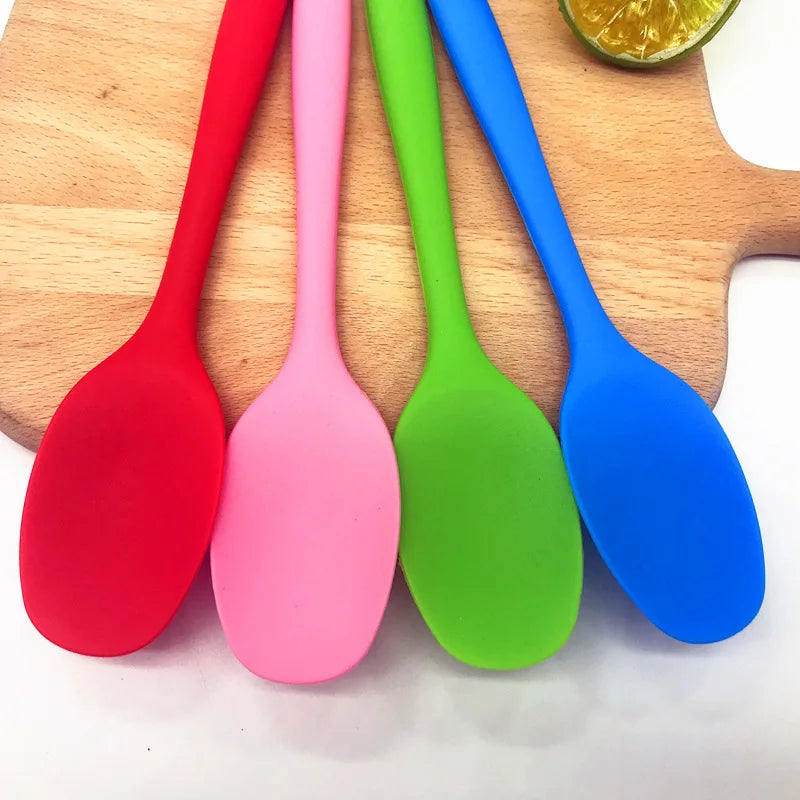 Hemasa  Silicone Spoon Cake Putty Bakeware Large Unity Spoon Utensil Butter Cooking Silicone Spatula for Kitchen Gadgets