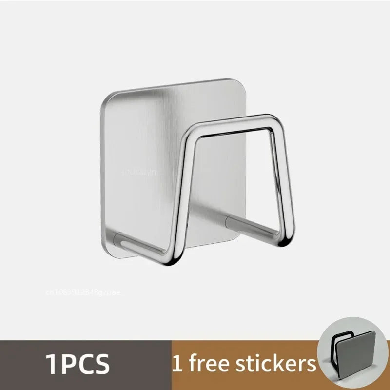 Hemasa  1/3/6pcs Stainless Steel Sink Sponge Rack For Sponge Steel Wire Ball Draining Paste The Inner Wall Of The Sink Kitchen Supplies