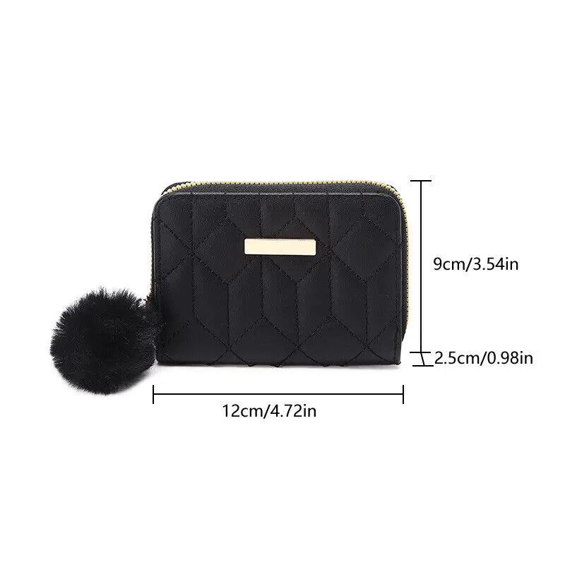 Women Short Wallets PU Leather Female Small Purses Leather Card Holder Wallet Woman Zipper Wallet Coin Purse Money Bag