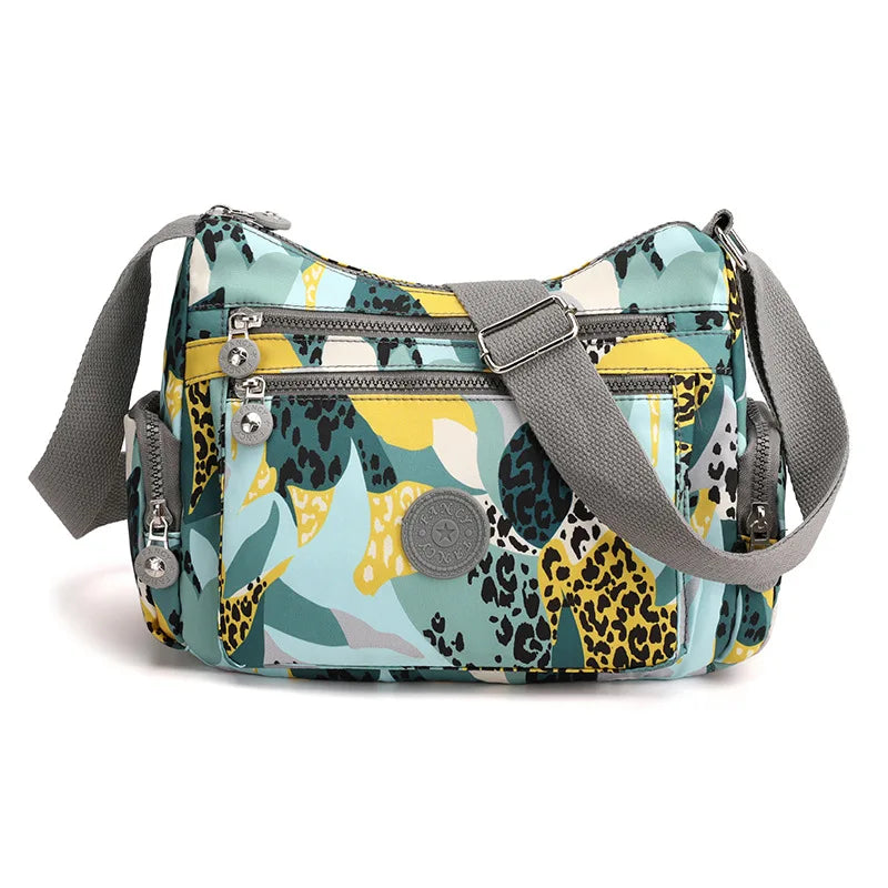 Printing Shoulder Bags for Women Waterproof Crossbody Casual Multifunction Shopping Handbag Large Capacity Messenger Bag Female